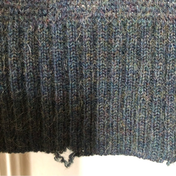 Men’s Wool Mohair Blend Argyle Cozy V-Neck Pullover Knit Vest Small - Picture 7 of 8